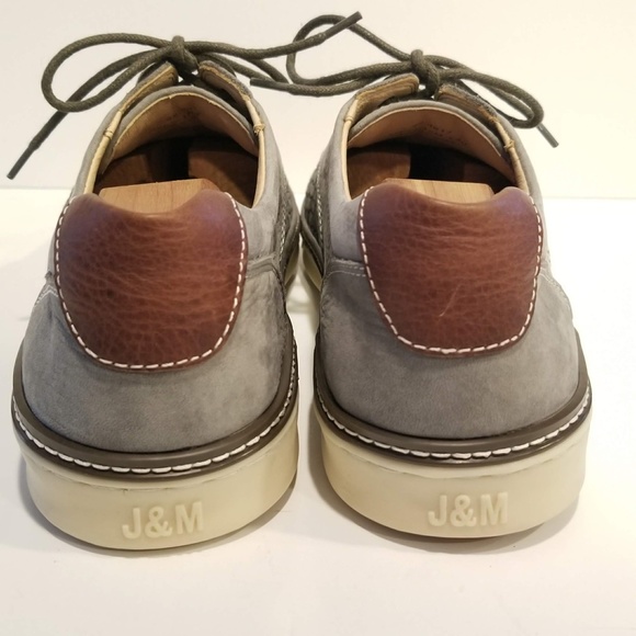 JOHNSTON & MURPHY McGuffey Woven Plain Toe Oxfords Mens Shoe Size 12 Gray Nubuck main image 7